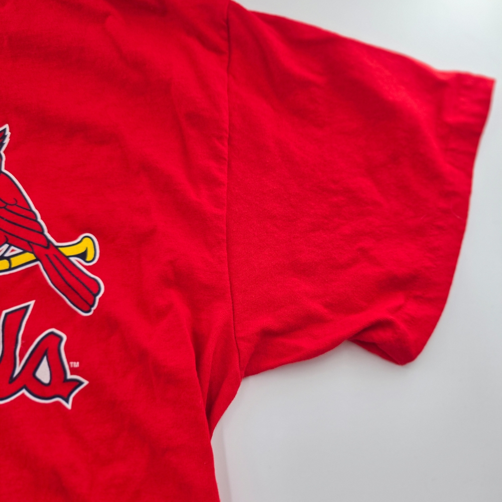 St. Louis Cardinals Yadier Molina #4 Majestic Red T-Shirt Men’s Large‎ - Picture 7 of 11